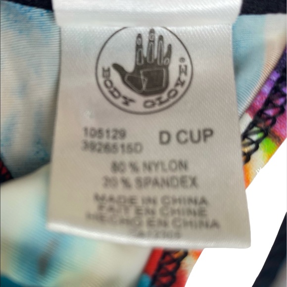 Body Glove ☼ Underwire D Cup 2 Piece String Bikini Set ☼ Mixed Tribal Tie Dye ☼ - Picture 6 of 14